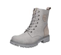 Josef Seibel Damen Schnürstiefeletten Marta 26,Weite G (Normal),Wechselfußbett,reißverschluss,Stiefel,Bootee,Booties,hellgrau,42 EU