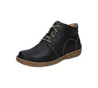 Josef Seibel Damen Schnürstiefeletten Neele 46,Weite G (Normal),Wechselfußbett,Bootee,Booties,halbstiefel,Kurzstiefel,Titan,39 EU
