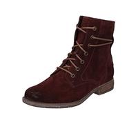 Josef Seibel Damen Schnürstiefeletten Sienna 70,Weite G (Normal),Wechselfußbett,uebergangsschuhe,uebergangsstiefel,Rot (Carmin),38 EU