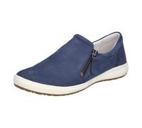 Josef Seibel Damen Slipper Caren 22,Weite G (Normal),Wechselfußbett,Slip-ons,freitzeitschuhe,offener einschlupf,Mokassins,blau,41 EU