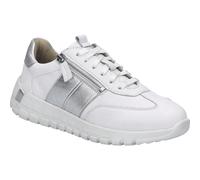 Josef Seibel Damen Low-Top Sneaker Gabby.01,Weite H (Weit),Wechselfußbett,straßenschuhe,Strassenschuhe,Turnschuhe,Weiss-Silber,37 EU