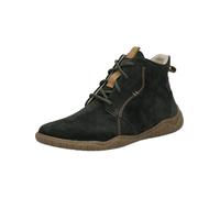 Josef Seibel Schnürstiefelette Veloursleder Damen Dunkelgrün Gr. 38