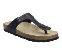 Josef Seibel Damen Zehentrenner Hermine 02, Frauen Sandalen,Weite G (Normal),zehenstegsandalen,bequem,leicht,Sommer,schwarz,37 EU
