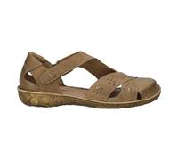 Sandale JOSEF SEIBEL "Rosalie 03", Damen, Gr. 39, camelfarben, Leder, Schuhe Sandale, Komfortschuh, Halbschuh mit Blumenprägung in der Laufsohle, G-Weite (43367143-39) camelfarben