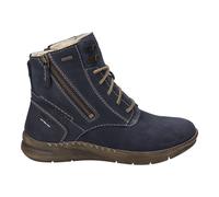 Josef Seibel Damen Schnürstiefelette Conny 55 – Weite G, Wechselfußbett, wasserdicht – Ocean 38