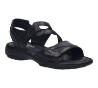 Sandale JOSEF SEIBEL "Debra 25, black-black", Damen, Gr. 36, schwarz (schwarz, schwarz), Obermaterial: 100% Rindsleder Leather cow., Schuhe Sandale (85446732-36) schwarz, schwarz