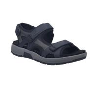 Sandale JOSEF SEIBEL "Emeric 06, dunkelblau-kombi", Damen, Gr. 45, blau (dunkelblau, kombi), Obermaterial: 100% Rindsleder Leather cow., Schuhe Sandale (44502340-45) dunkelblau, kombi