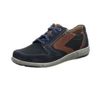 Sneaker JOSEF SEIBEL "Enrico 20" Gr. 43, blau (navy, cognac) Herren Schuhe Schnürhalbschuhe mit weiter Passform (88585341-43)