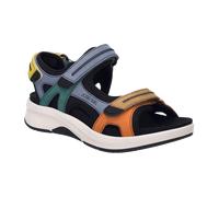 Josef Seibel Damen Sandaletten Estelle 02,Weite G (Normal),Wechselfußbett,Klettverschluss,t-spange,Sommerschuhe,Multicolor,38 EU