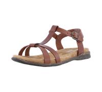 Josef Seibel Damen Sandaletten Fabricia 01, Frauen Sandalen,Weite G (Normal),Freizeitschuhe,offene Schuhe,Strandschuhe,Cognac,40 EU