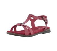 Josef Seibel Damen Sandaletten Fabricia 01, Frauen Sandalen,Weite G (Normal),Sommersandalen,bequem,flach,Sommerschuhe,Rubin,42 EU