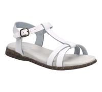 Josef Seibel Damen Sandaletten Fabricia 01, Frauen Sandalen,Weite G (Normal),Sommersandalen,bequem,flach,Sommerschuhe,Weiss,37 EU