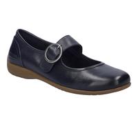 Josef Seibel Damen Riemchenballerinas Fenja 18, Frauen Flats,Weite G (Normal),Sommerschuhe,Slipper,Ballerina-Schuhe,Indigo,39 EU