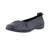 Ballerina JOSEF SEIBEL "Fenja 36", Damen, Gr. 38, schwarz, Leder, unifarben, Schuhe Ballerina, Schlupfschuh, Businessschuh, Komfortschuh mit Gummizug, G-Weite (92785138-38) schwarz