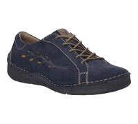 Schnürschuh JOSEF SEIBEL "Fergey 40", Damen, Gr. 41, blau, Leder, casual, Schuhe, Freizeitschuh, Komfortschuh mit Wechselfußbett (41878534-41) blau