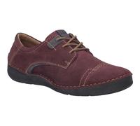 Schnürschuh JOSEF SEIBEL "Fergey 41", Damen, Gr. 39, rot (bordeaux), Leder, casual, Schuhe, Freizeitschuh, Komfortschuh mit Wechselfußbett (60087808-39) bordeaux