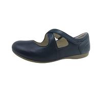 Riemchenballerina JOSEF SEIBEL "Fiona 72", Damen, Gr. 42, blau (nachtblau), Leder, Schuhe Riemchenballerina, Spangenschuh, Halbschuh, Festtagsschuh mit Klettverschluss (84073940-42) nachtblau