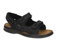 Sandale JOSEF SEIBEL "Franklyn, black-black", Damen, Gr. 40, schwarz (schwarz, schwarz), Obermaterial: 100% Rindsleder Leather cow., Schuhe Sandale (13123544-40) schwarz, schwarz