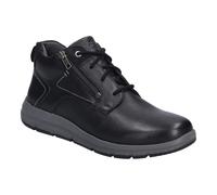Josef Seibel Herren Stiefelette Giuseppe 03 – Weite G, Wechselfußbett, Reißverschluss, Schwarz 43 EU