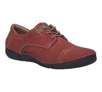 Schnürschuh JOSEF SEIBEL "Fergey 41", Damen, Gr. 40, rot (rot kombiniert), Leder, casual, Schuhe, Freizeitschuh, Komfortschuh mit Wechselfußbett (13845938-40) rot kombiniert