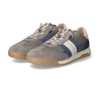 Slip-On Sneaker JOSEF SEIBEL "Blake 02", Herren, Gr. 44, blau, multi, Leder, Textil, Veloursleder, kontrastfarbene Details, Schuhe, Schnürschuh, Halbschuh, Freizeitschuh in Schuhweite H (=sehr weit) (