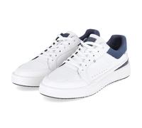 Sneaker JOSEF SEIBEL "Donovan 06, weiss-dunkelblau", Herren, Gr. 40, weiß (weiß, dunkelblau), Obermaterial: 80% Rindsleder Leather cow. 20% Textilmaterial TEXMAT., Schuhe Sneaker (75080351-40) weiß, d