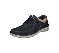 Josef Seibel Herren Bequemschuhe Anvers 91,Weite K (Extra weit),Wechselfußbett,Schnuerer,straßenschuhe,Schnuerung,Indigo-Kombi,42 EU