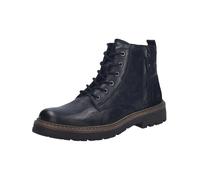 Josef Seibel Herren Biker Boots Curtis.01,Weite G (Normal),Wechselfußbett,halbstiefel,Booties,flach,Schnuerschuhe,schwarz,46 EU
