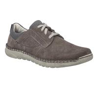 Josef Seibel Schnürschuh Wilson 04 – Rindsleder/Textil, Grau, Größe 42