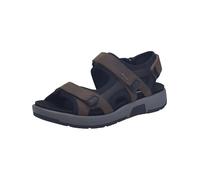 Josef Seibel Herren Klassische Sandalen Emeric.06,Weite H (Weit),Wechselfußbett,Sandaletten,klettsandalen,bequem,Espresso-Kombi,42 EU