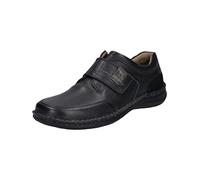Josef Seibel Herren Kletthalbschuhe Anvers 83,Weite K (Extra weit),Wechselfußbett,Klettverschluss,Klettschuhe,Sneaker,schwarz,46 EU
