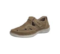 Josef Seibel Herren Kletthalbschuhe New Anvers 81,Weite K (Extra weit),Wechselfußbett,Klettverschluss,Klettschuhe,Sneaker,Sand,42 EU
