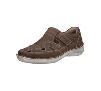Josef Seibel Herren Kletthalbschuhe New Anvers 81,Weite K (Extra weit),Wechselfußbett,Sportschuhe,Klettverschluss,Sneaker,braun,47 EU