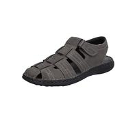 Josef Seibel Herren Kletthalbschuhe Vincent 06,Weite G (Normal),Freizeitschuhe,Klettverschluss,Klettschuhe,Sneaker,Grau (Asphalt),45 EU