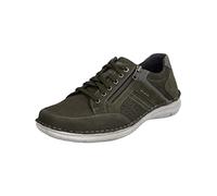 Josef Seibel Herren Low-Top Sneaker Anvers 87,Weite K (Extra weit),Wechselfußbett,schnürer,Halbschuhe,Sportschuhe,Grün (Tanne-Kombi),40 EU