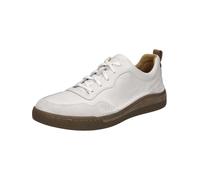 Josef Seibel Sneaker Cleve 01 – Leder, weiß, Schnürschuh, Wechselfußbett – Herren Größe 45