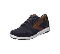 Josef Seibel Herren Low-Top Sneaker Enrico 20,Weite G (Normal),Wechselfußbett,Strassenschuhe,Sportschuhe,Indigo-Kombi,44 EU