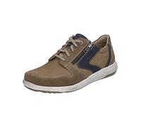 Josef Seibel Herren Low-Top Sneaker Enrico 20,Weite G (Normal),Wechselfußbett,Turnschuhe,Laufschuhe,schnürschuhe,Beige (Taupe-Kombi),45 EU