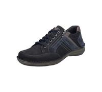 Josef Seibel Herren Low-Top Sneaker New Anvers 87,Weite K (Extra weit),Wechselfußbett,Strassenschuhe,dunkelblau-Kombi,44 EU