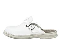 Josef Seibel Herren Pantoletten Madrid, Männer Clogs, maennlich Men's Freizeit leger Hausschuh Pantoffel Slipper Slides,Weiß(Weiss),45 EU / 10 UK