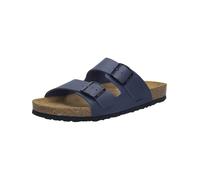 Pantolette JOSEF SEIBEL "Josef 01", Herren, Gr. 47, blau (ozean blau), Leder, Schuhe Pantolette, Sommerschuh, Schlappen, Sandale mit softem Fußbett (86175625-47) ozean blau