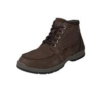 Josef Seibel Herren Schnürstiefel Lenny 50,Weite K (Extra weit),Wechselfußbett,wasserdicht,Winterstiefel,braun-Kombi,42 EU