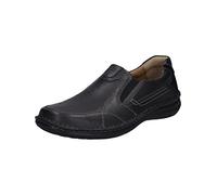 Josef Seibel Herren Slipper Anvers 63,Weite K (Extra weit),Wechselfußbett,Schlupfschuhe,schluepfschuhe,Loafer,elegant,schwarz,45 EU