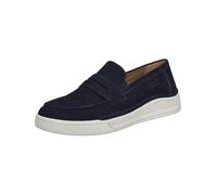 Slip-On Sneaker JOSEF SEIBEL "Cleve 08", Herren, Gr. 43, blau (ocean), Leder, casual, Schuhe, Slipper, Mokassin, Freizeitschuh mit Wechselfußbett (87370267-43) ocean
