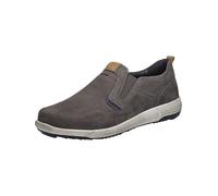Josef Seibel Herren Slipper Enrico 04,Weite G (Normal),Wechselfußbett,schluepfschuhe,Loafer,Slip-ons,Mokassins,Grau (Asphalt-Kombi),40 EU