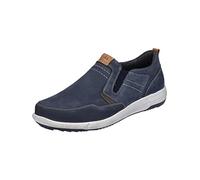 Josef Seibel Herren Slipper Enrico 04,Weite G (Normal),Wechselfußbett,Slides,Schlupfschuhe,schluepfschuhe,Loafer,blau-Kombi,45 EU