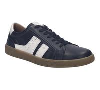 Josef Seibel Herren Low-Top Sneaker Lio.07,Weite G (Normal),Wechselfußbett,Halbschuhe,straßenschuhe,Sportschuhe,schwarz-Weiss,44 EU