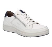 Josef Seibel Sneaker Maddox 07 Herren Leder weiß/dunkelblau Weite G Wechselfußbett Gr. 44