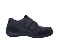 Josef Seibel Herren Kletthalbschuhe New Anvers 85,Weite K (Extra weit),Wechselfußbett,Klettschuhe,Strassenschuhe,schwarz,44 EU