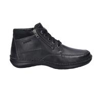 Josef Seibel Herren Schnürstiefeletten New Anvers 84 – Weite K, Wechselfußbett, Schwarz 42 EU